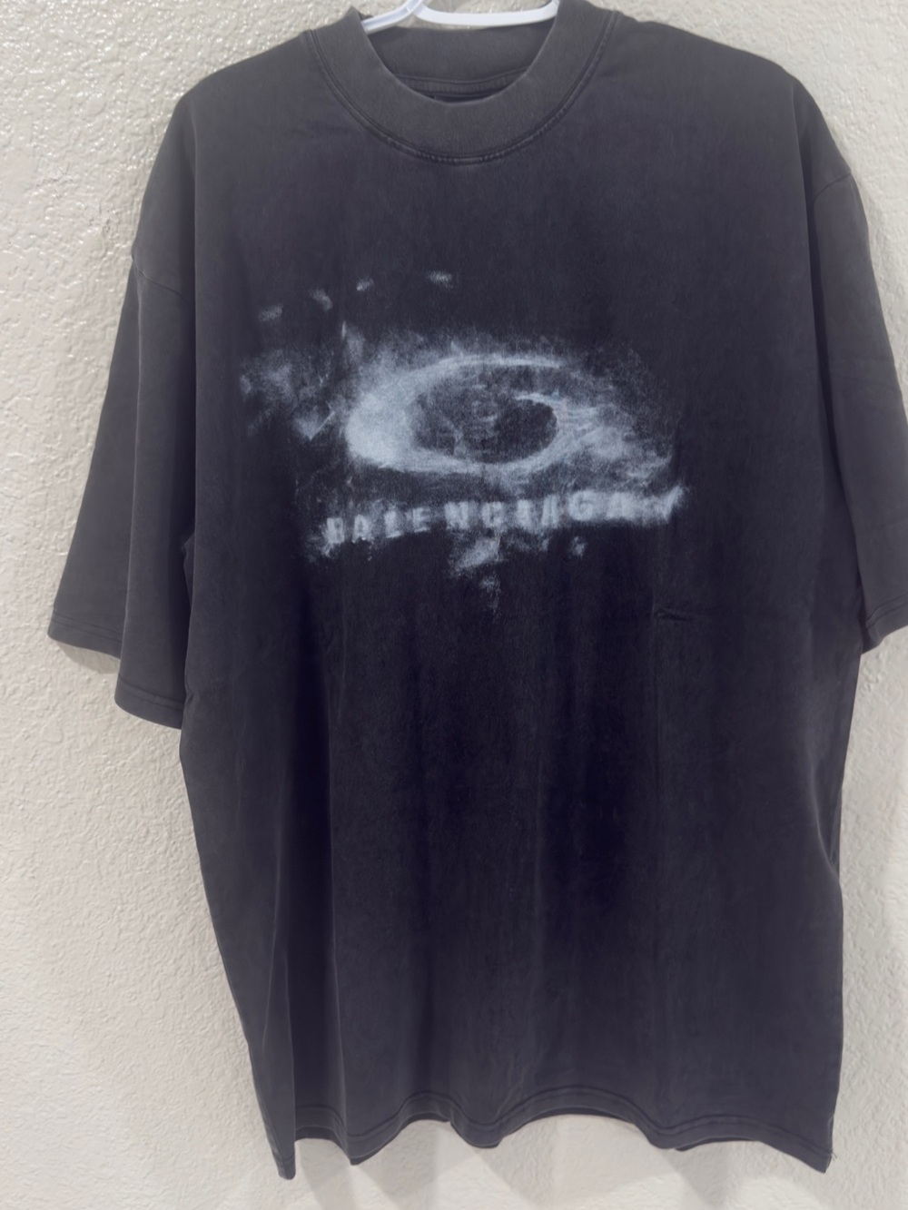 Balenciaga Black Graphic Men's T‑Shirt  size large oversized like XL